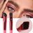 Angled eyebrow brush for concealer with soft bristles and pink handle for precise makeup application