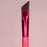 Cosmo angled eyebrow brush for concealer with pink handle and dense brown bristles