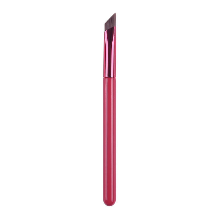 Cosmo angled eyebrow brush for concealer with pink handle and precise angled bristles