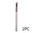 Cosmo angled eyebrow brush for concealer with silver handle and angled bristles, set of 2