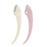 Cosmo eyebrow trimming knife set in pink and beige for precise eyebrow grooming