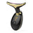Black and gold EMS wrinkle remover device with LED display and power button for facial care