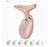 Rose gold EMS wrinkle remover device with ergonomic design and LED indicators for skin care treatment