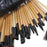 Cosmo professional makeup brush set with multiple wooden handle brushes for precise makeup application